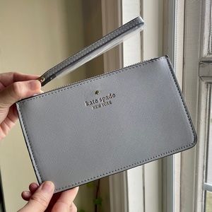 Kate Spade Wristlet Light Grey
